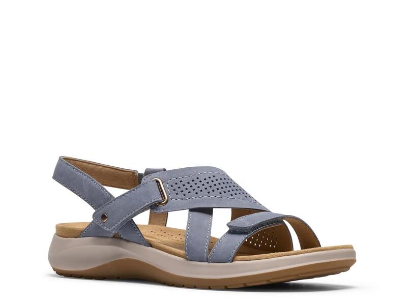 クラークス レディース シューズ サンダル Clarks Maelynn Gem Sandal Blue ブルー