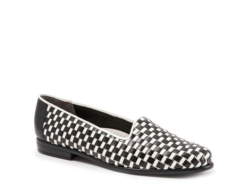 トロッターズ レディース シューズ スリッポン・ローファー Trotters Liz Loafer White/Black 白いこと 靴-ローファー-レディース靴