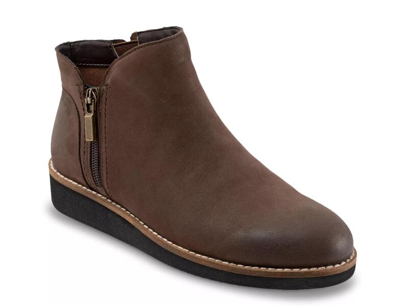 ソフトウォーク レディース シューズ ブーツ・レインブーツ Softwalk Wesley Bootie Dark Brown ブラウン|ReVida 店