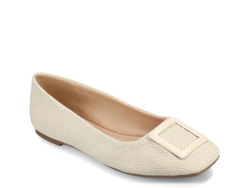 ジャーニー レディース シューズ パンプス Journee Zimia Ballet Flat Bone Snake Print