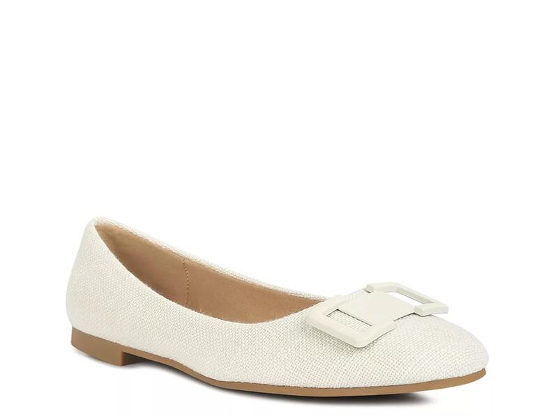 ロンドンラグ レディース シューズ パンプス London Rag Nek Flat Off White Canvas オフホワイト|ReVida 店