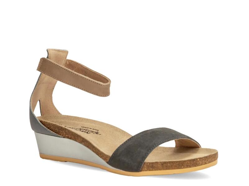 ナオト レディース シューズ サンダル Naot Pixie Wedge Sandal Black Suede ブラック｜ReVida 店