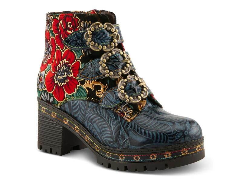 ラリティステ レディース シューズ ブーツ・レインブーツ L'Artiste Brazza Bootie Navy ネイビー|ReVida 店