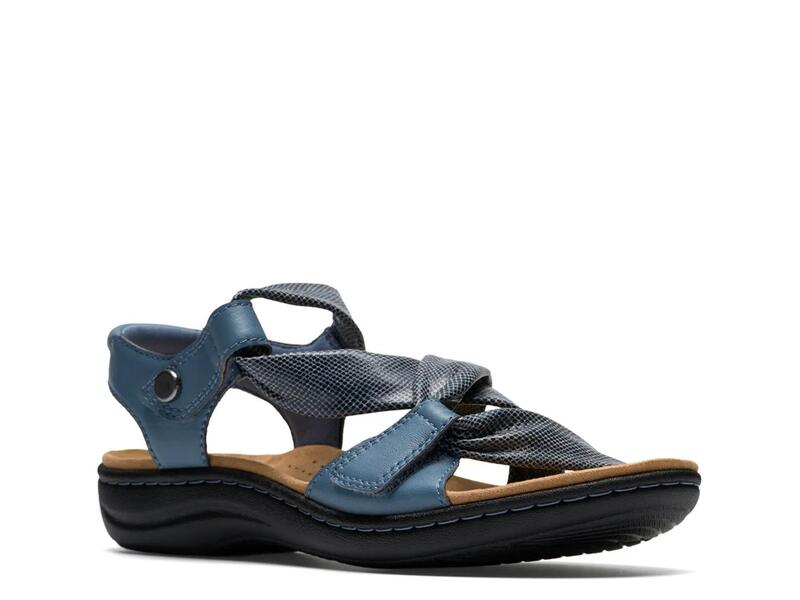 クラークス レディース シューズ サンダル Clarks Laurieann Bell Sandal Blue Denim ジーンズ