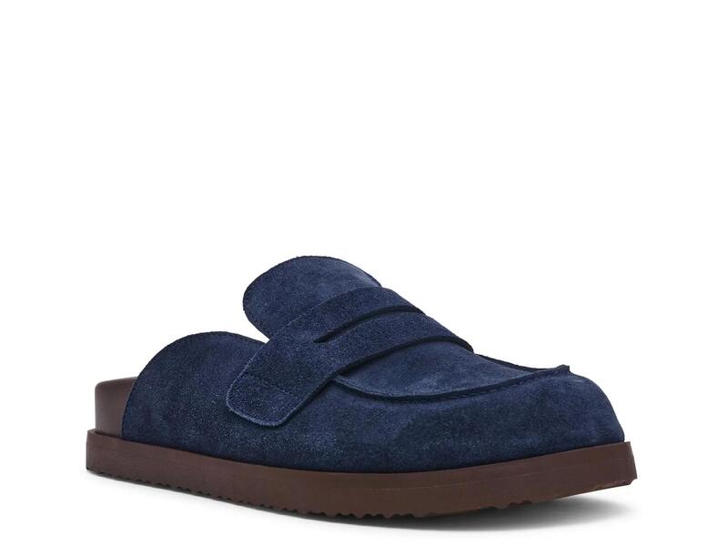スティーブ マデン レディース シューズ サンダル Steve Madden Toryn Clog Navy Suede ネイビー