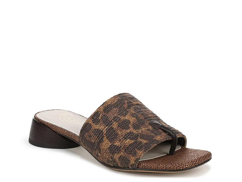 フランコサルト レディース シューズ サンダル Franco Sarto Loran Sandal Brown/Black Leopard Print ブラック