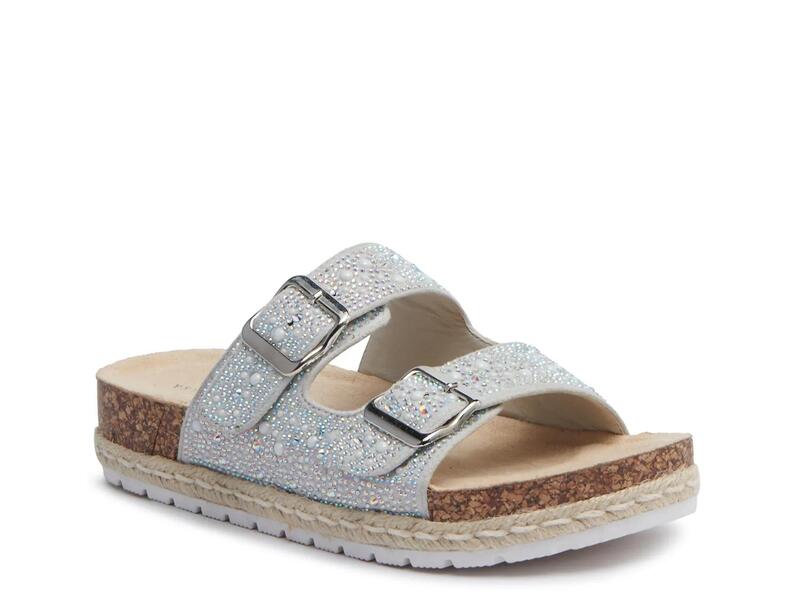 アザレア ワン レディース シューズ サンダル プラットフォーム Azalea Wang Aquila Espadrille Platform Sandal Silver Metallic シルバー