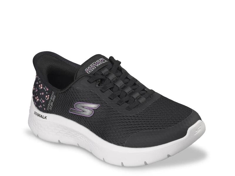 スケッチャーズ レディース シューズ スリッポン・ローファー スニーカー Skechers Hands Free Slip-Ins: Go Walk Flex - Lily Rose Slip-On Sneaker Black 黒いこと