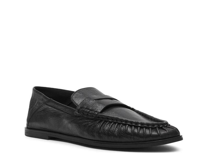 スティーブ マデン レディース シューズ スリッポン・ローファー Steve Madden Stewart Loafer Black Leather 黒いこと 靴-ローファー