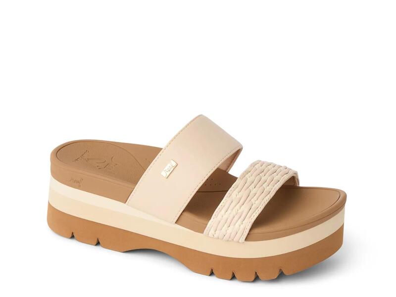 リーフ レディース シューズ サンダル プラットフォーム Reef Banded Horizon Platform Sandalight Beige ベージュ｜ReVida 店