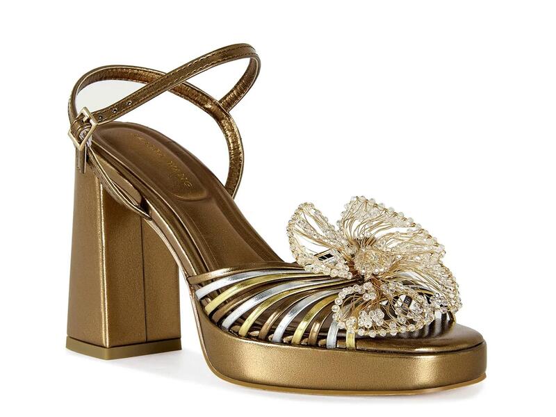 アザレア ワン レディース シューズ サンダル プラットフォーム Azalea Wang Seraphina Platform Sandal Bronze Metallic メタリック