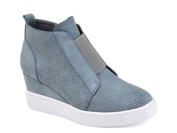 ジュルネ コレクション レディース シューズ スニーカー Journee Collection Clara Wedge Sneaker Dusty Blue ブルー｜ReVida 店 11,760円