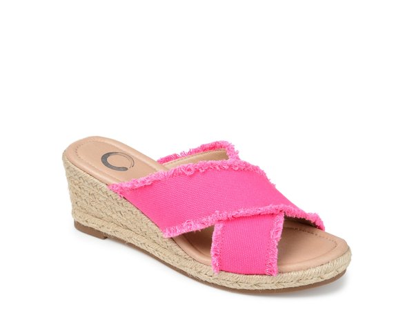 ジュルネ コレクション レディース シューズ サンダル Journee Collection Shanni Espadrille Sandal Fuchsia フューシャ