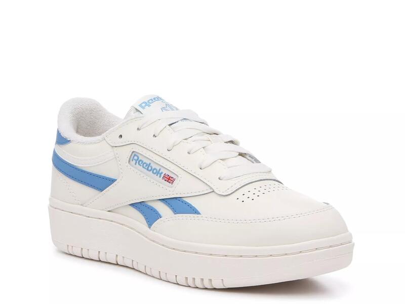 リーボック レディース シューズ スニーカー ReebokClub C Double Revenge Sneaker - Women\u0027s Chalk White/Blue 白いこと