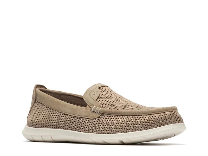 クラークス メンズ シューズ スリッポン・ローファー ClarksFlexway Step Slip-On Sand Knit サンド