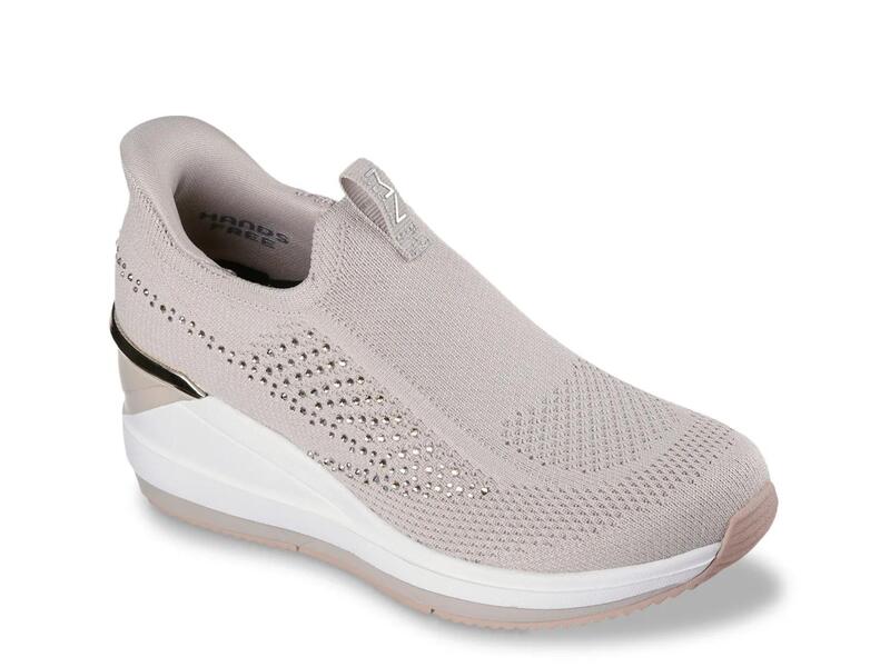 スケッチャーズ レディース シューズ スリッポン・ローファー SkechersTriple Wedge Milee Wedge Slip-On Taupe トープ