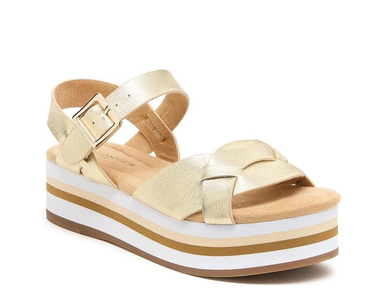 ケルシーダッガー レディース シューズ サンダル プラットフォーム Kelsi Dagger BrooklynBreeze Platform Sandal Gold Metallic ゴールド｜ReVida 店