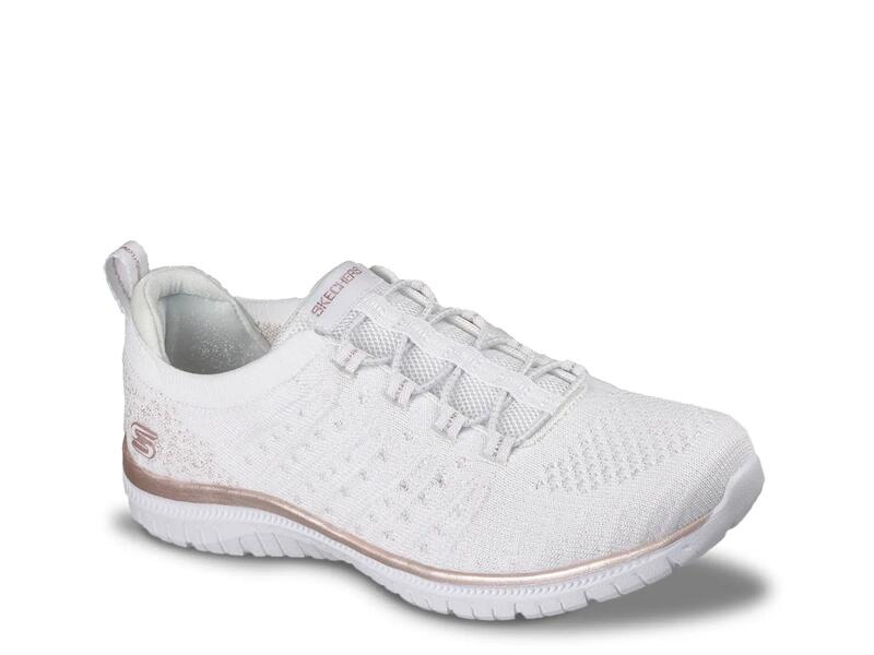 スケッチャーズ レディース シューズ スリッポン・ローファー スニーカー SkechersVirtue Copper Dream Slip-On Sneaker - Women's White ホワイト｜ReVida 店