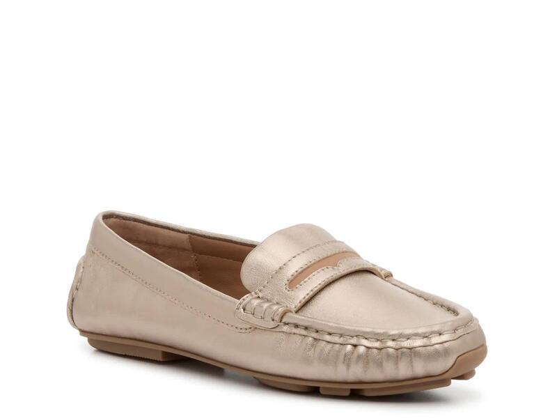 ケネスコール レディース シューズ スリッポン・ローファー Gentle Souls by Kenneth ColeMadison Driving Loafer Stone Leather 石ころ レディース靴-靴