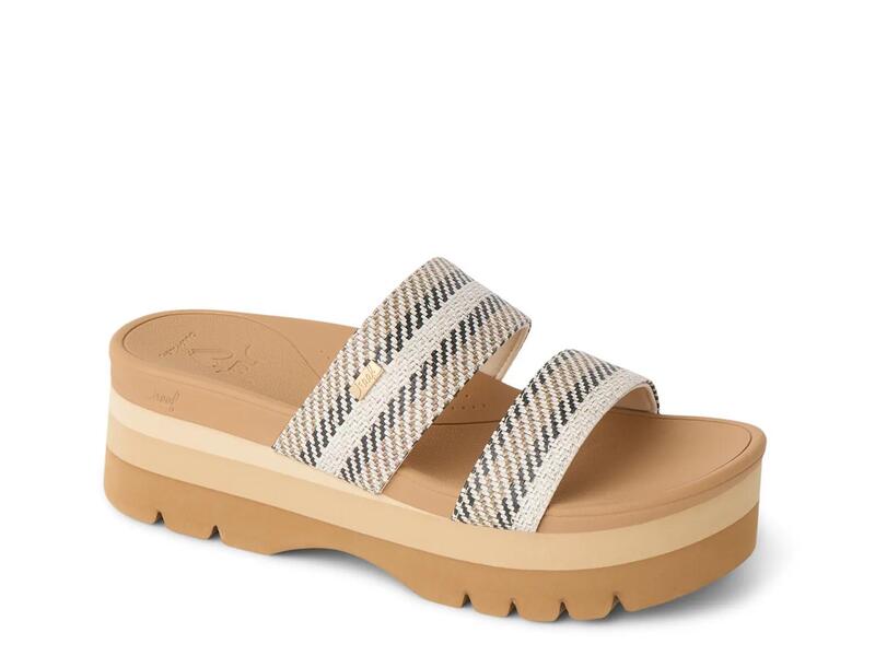 リーフ レディース シューズ サンダル プラットフォーム ReefBanded Horizon Platform Sandal Black/Tan ブラック