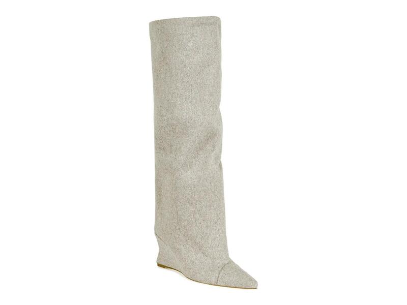アザレア ワン レディース シューズ ブーツ・レインブーツ Azalea WangKenya Wedge Boot Grey Heathered グレー