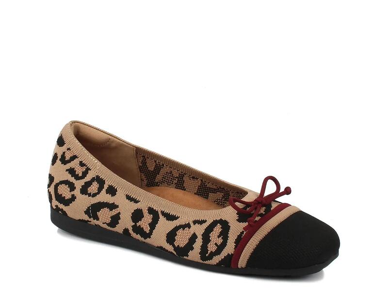 ロスハンマーソン レディース シューズ パンプス Ros HommersonNoelle Flat Black/Tan Leopard Print ブラック