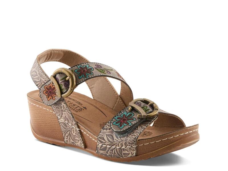 ラリティステ レディース シューズ サンダル L'ArtisteGotta Get Wedge Sandal Grey グレー