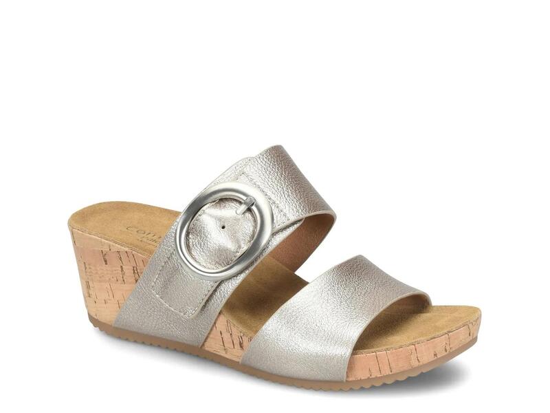 コンフォーティバ レディース シューズ サンダル ComfortivaElizabeth Wedge Sandalight Silver シルバー