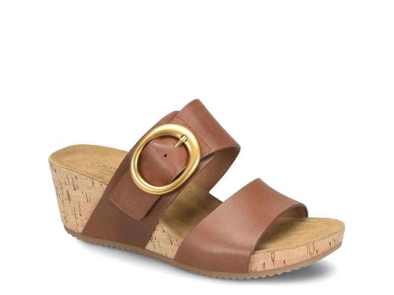 コンフォーティバ レディース シューズ サンダル ComfortivaElizabeth Wedge Sandal Medium Brown ブラウン