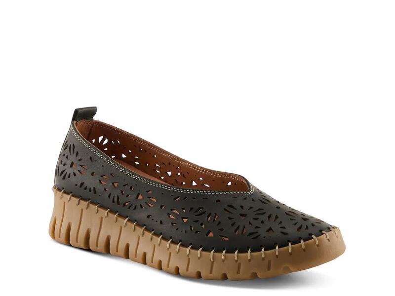 スプリングステップ レディース シューズ スリッポン・ローファー Spring StepCarosa Wedge Slip-On Black ブラック
