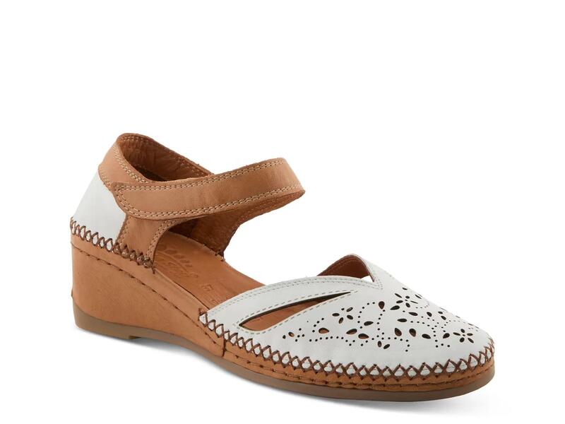 スプリングステップ レディース シューズ サンダル Spring StepEzlyn Wedge Sandal White ホワイト