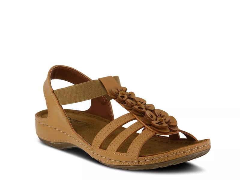 フレクサス レディース シューズ サンダル Flexus by Spring StepAdede Wedge Sandalight Brown 赤銅色