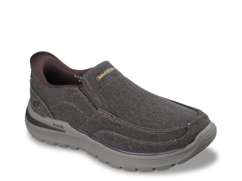 スケッチャーズ メンズ シューズ スリッポン・ローファー SkechersHands Free Slip-ins Arch Fit Superior Talbert Slip-On Chocolate Brown ブラウン｜ReVida 店