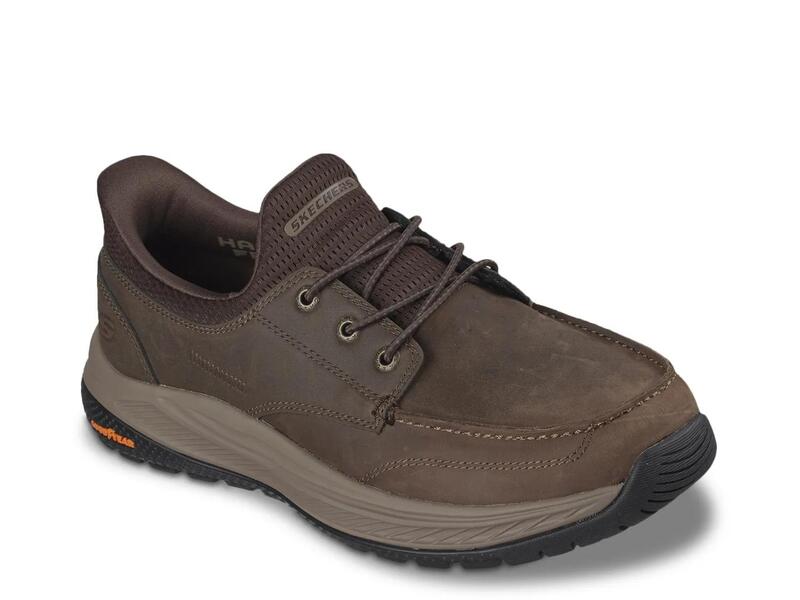 スケッチャーズ メンズ シューズ スリッポン・ローファー リラックスフィット スニーカー SkechersSlip-ins: Relaxed Fit Meroe Ollie Slip-On Sneaker - Men's Dark Brown ブラウン