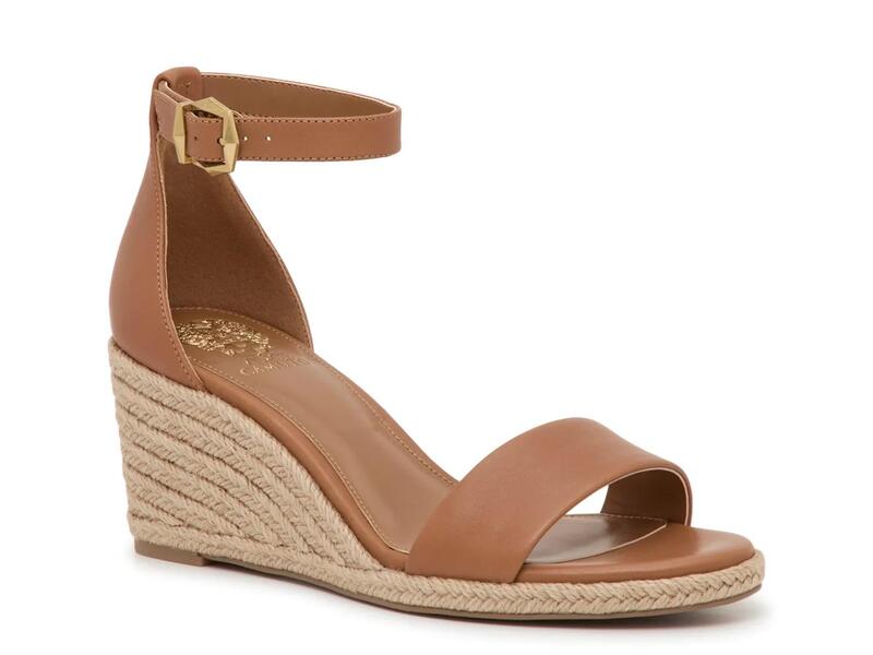 ヴィンスカムート レディース シューズ サンダル Vince CamutoFrilin Espadrille Wedge Sandal Golden Walnut