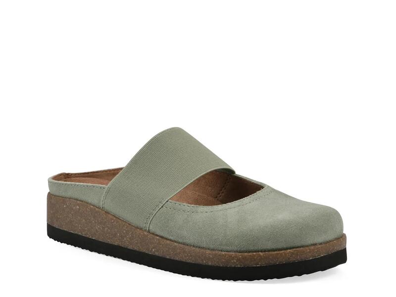 白いこと山岳 レディース シューズ サンダル White MountainBassi Clog Sage Green Suede 緑であること
