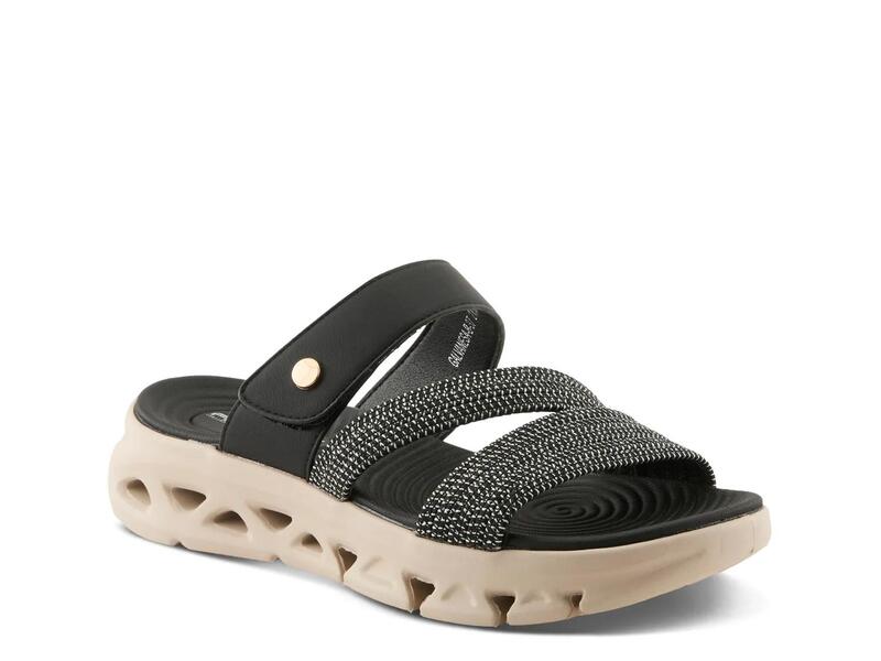 フレクサス レディース シューズ サンダル FlexusGalvanesa Wedge Sandal Black 黒いこと
