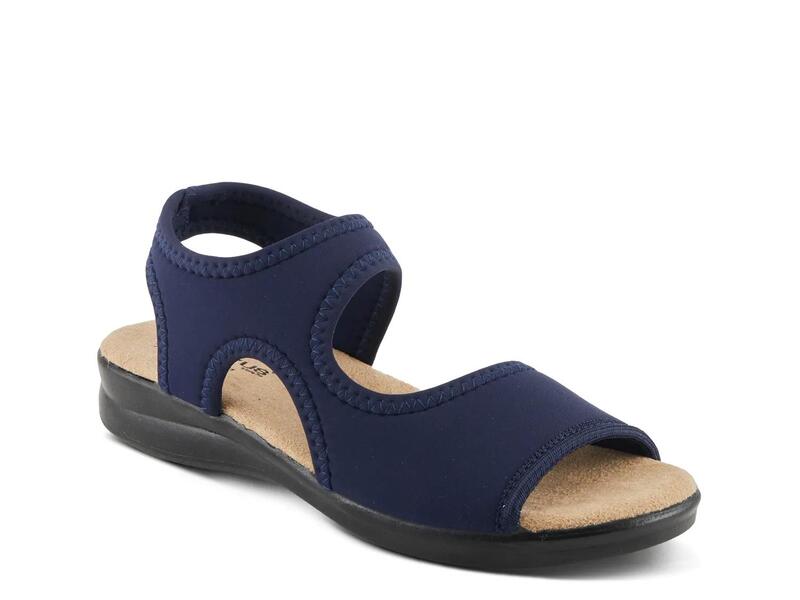 フレクサス レディース シューズ サンダル Flexus by Spring StepMarya Wedge Sandal Navy 米国海軍