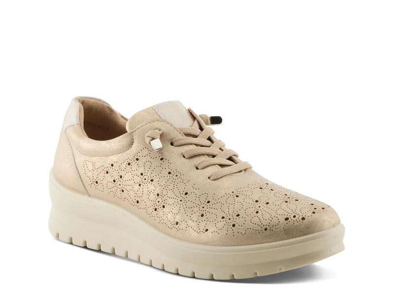フレクサス レディース シューズ スニーカー FlexusRayfield Wedge Sneaker Gold Metallic ゴールド