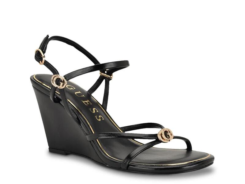 ゲス レディース シューズ サンダル GuessDevve Wedge Sandal Black ブラック