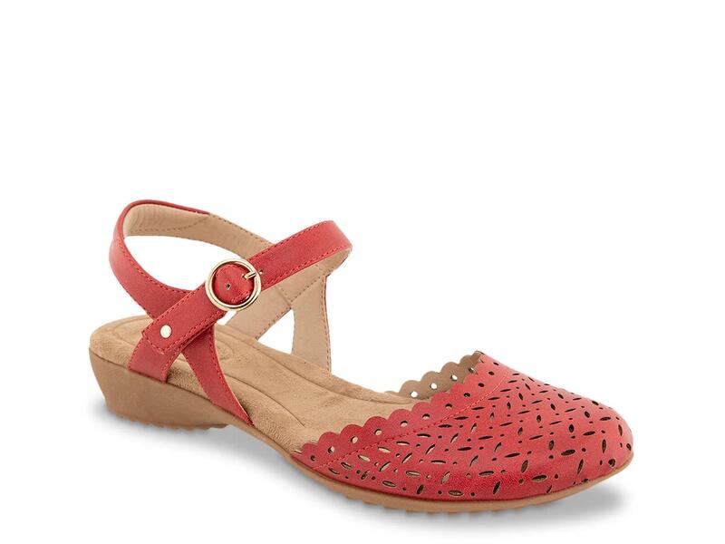 ジャイビーユー レディース シューズ サンダル JBUVinya Wedge Sandal Red レッド