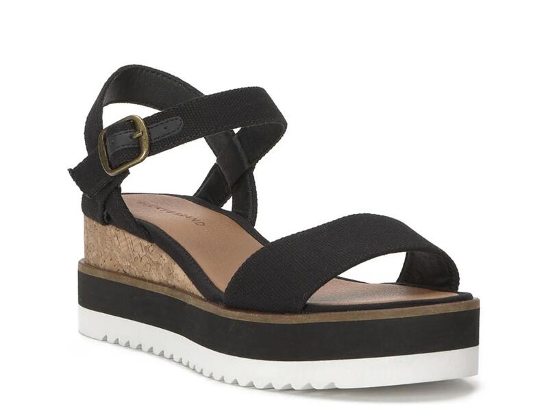 ラッキーブランド レディース シューズ サンダル プラットホーム Lucky BrandTemay Platform Wedge Sandal Black 黒いこと 靴-サンダル-コンフォートサンダル