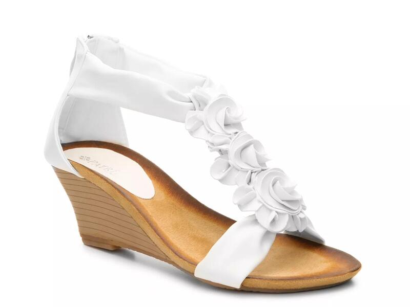 パトリシア レディース シューズ サンダル PatriziaHarlequin Wedge Sandal White ホワイト