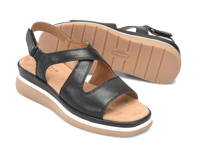コンフォーティバ レディース シューズ サンダル ComfortivaAmethyst Wedge Sandal Black ブラック