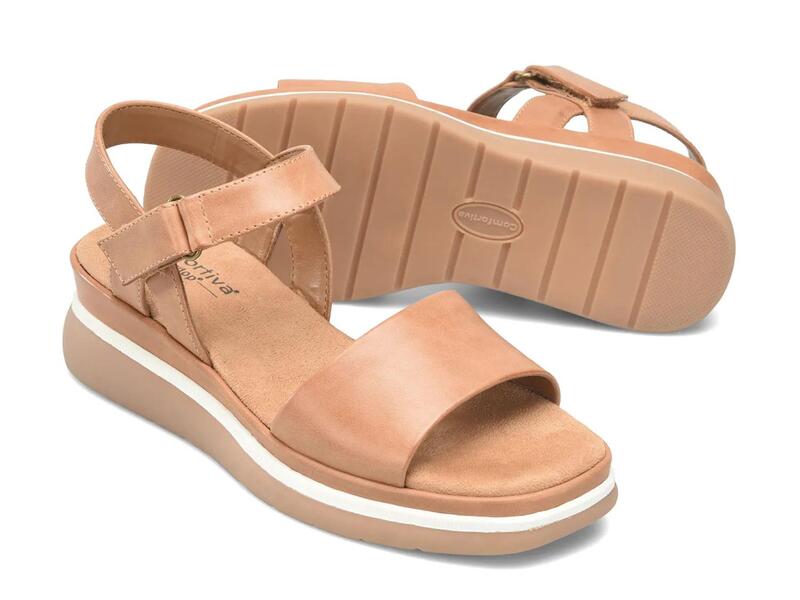 コンフォーティバ レディース シューズ サンダル ComfortivaAsh Wedge Sandalight Brown ブラウン
