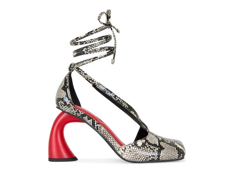 アザレア ワン レディース シューズ パンプス Azalea WangBuiky Pump Black/Off White Snake Print オフホワイト