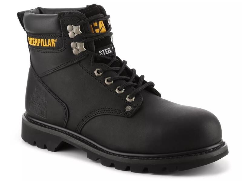 キャタピラー メンズ シューズ ブーツ・レインブーツ Tシャツ Caterpillar Second Shift Steel Toe Work Boot Black ブラック