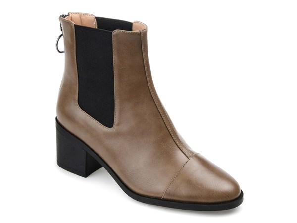 ジュルネ 寄せあわせ レディース シューズ ブーツ・レインブーツ チェルシーブーツ チェルシー ブーツ Journee Collection Nigella Chelsea Boot Dark Brown 赤銅色 レディース靴-ブーツ