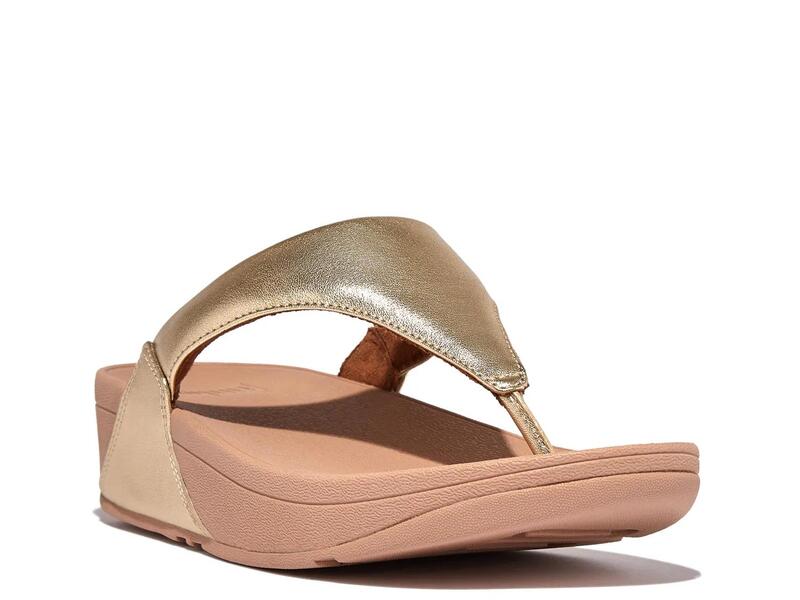 フィットフロップ レディース シューズ サンダル FitFlop Lulu Wedge Sandal Gold Metallic ゴールド