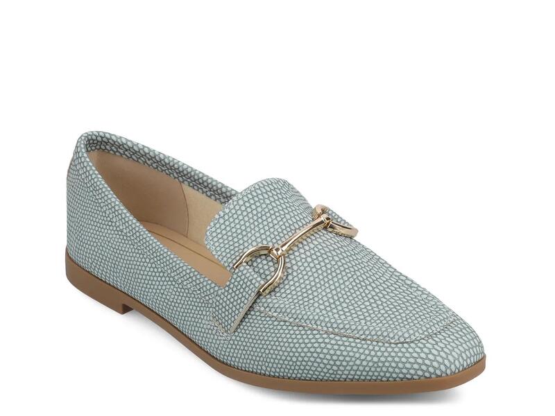 ジャーニー レディース シューズ スリッポン・ローファー Journee Mizza Loafer Blue Snake Print ブルー 12,994円